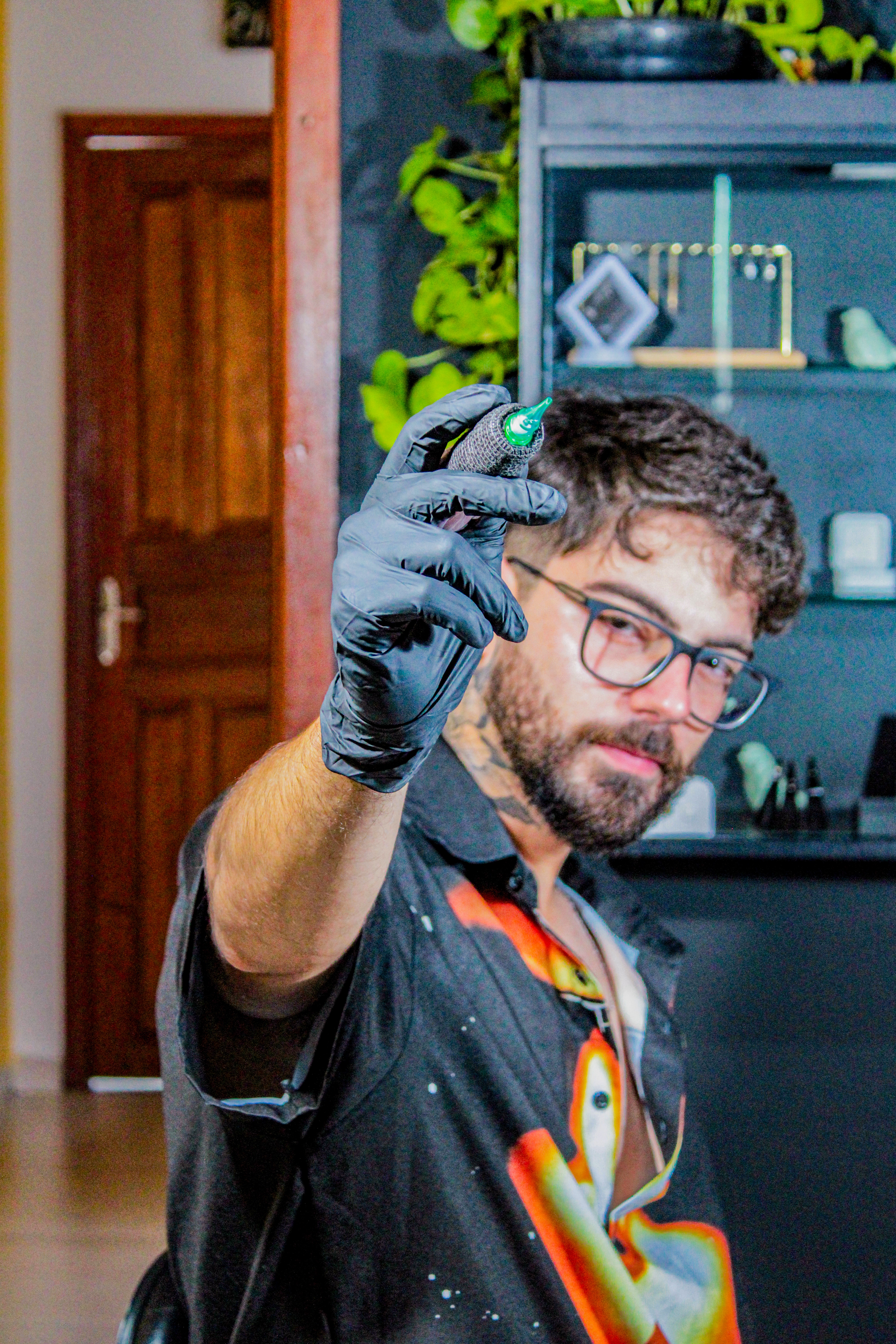 Tatuagem fineline de mandala
